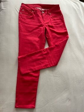 ABS Allen Schwartz Skinny Jeans in Bright Red size 27